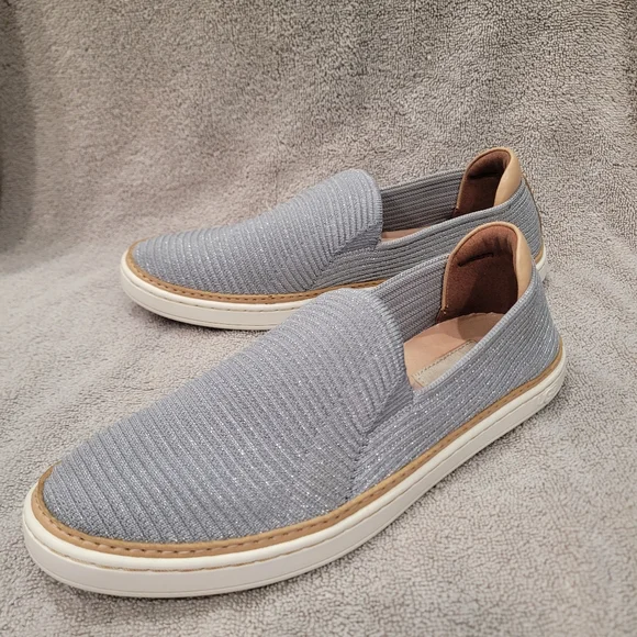 Ugg Leather and Fabric Slip Ons - Picture 3 of 7